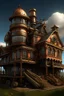 Placeholder: steampunk house