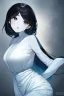 Placeholder: generate a realistic image of a skinny girl with white skin blue eyes and black hair