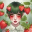 Placeholder: a zombified strawberry with pixie-cut hair