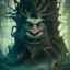 Placeholder: portrait photography of troll, dragon theme art, Dark moody night atmosphere, 8K, close-up face, anatomically perfect face, oak tree roots, ignore NSFW