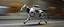 Placeholder: blind contour robot cow like space ship massage master guru fast moving motion blur background