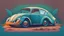 Placeholder: vintage volkswagen car 2d wallpapers for my pc, vector illustration, realistic, colour palette, photography, cinematic, 4k, ultra hd