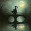 Placeholder: THE GHOST IS STILL DANCING AT NIGHT ON THE OLD COUNTRY BRIDGE. . Leonor Fini. Fiona Staples