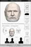 Placeholder: Create an image based on this text: Unifying the character to remain consistent in all angles and expressions while maintaining the facial features as seen in the pictures: 1. Fixed facial dimensions: Face shape: The face is round with a strong jaw and a medium beard, slightly chubby. These essential features should remain consistent in all angles. Eyes, nose, and mouth: The large eyes and wide nose should maintain their relative position in all expressions, as shown in the pictures. The mout
