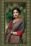 Placeholder: Aesthetic, 3D, Digitized, Hyper realistic, Surreal, Mesmeric, "Assamese Ethnic Tribal / Traditional Woven Women Attire" & Textile (Handloom) Industry themed Mekhela Chador (The bottom half of this distinct dress is called the 'Mekhela ', a round fit used waist downwards over a petticoat) designs, **Featured Designs:** A proud advocate for cultural preservation, who uses her platform to promote and celebrate the rich heritage of Assamese woven textiles. **Appearance:** fictional female model endo