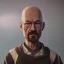 Placeholder: Walter white toddler, full body, angry, Buddha body, dynamic pose, tokio background, dramatic lighting, hyper realistic, unreal engine, 8k, upscale