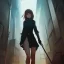 Placeholder: by wlop, ilya kuvshinov, krenz cushart, greg rutkowski, pixiv, sarah j. maas book cover style magician at the end of a corridor, smooth, sharp focus, d & d style, artstation, 4 k, hdr