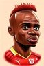 Placeholder: Sadio Mane Footballer cartoon 2d