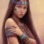 Placeholder: Native American girl, cute, beautiful, long hair, brown eyes