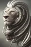 Placeholder:  lion alien, head,8 eyes, evil, 8k, finely detailed, photo realistic, HR Giger style