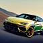 Placeholder: fullbody Drawing of 'Lamborghini urus',intricate detail,andrea bonelli,Kilian Eng,Ohrai,evan lee,Aleksandr Sidelnikov,three quarters frontal aerial view,toned colors,16k