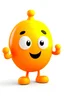 Placeholder: a small, Orange shape character with cute hands