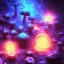 Placeholder: Spherical Frost metal magic armoured lightning Mycelium MUSHROOMS stars galaxy SPACE lANDSCAPE BURNING IN BLUE FLAMES hellfire abyss math chaos blob