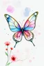 Placeholder: Farfalle fiori fatine acquarello