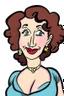 Placeholder: cartoon of this woman