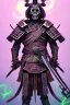 Placeholder: Neon skeleton samurai