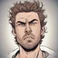 Placeholder: young man with bushy hair and stubble making an extremely irritated, disgusted and appalled face