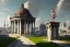 Placeholder: Square Belvedere,Vignola classicism,palladio,rooftitles, uphill road building ,Various colourful bulding,beautiful Human scaled,green building,plants,tree,stairs,detailed facades,hyperrealistic,photorealistic,4k,