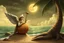 Placeholder: Charon as a coconut angel