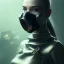 Placeholder: portrait of beautiful woman wearing ultra cyberpunk dystopian fashion, gas mask, ripped clothing, mist and fog, 8k, high-quality, ultra-fine detail, Brian Froud, Howard Lyon, Anna Dittman, Anne Stokes, Selina French, Greg Rutowski