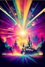 Placeholder: nostalgic poster cheerfull disney abstract lasers