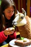 Placeholder: cake eating a lama