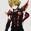 Placeholder: Detailed anime portrait of bakugo from my hero academia, gold hair and golden eyes, black suit, intricate details, full body portrait, keep head in frame, slight smile, black Japanese motif, concept art, highly detailed, digital painting, concept art, sharp focus, illustration, art by Yoji Shinkawa, WLOP and greg rutkowski and alphonse mucha and artgerm and yanjun Chen and Junji ito and Makoto Shinkai, HDR, octane render