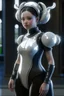 Placeholder: Maid outfit alien ,3d 4k octane render, smooth, sharp focus, highly detailed, unreal engine 5,