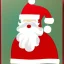 Placeholder: christmas card art, white dwarf santa, very short