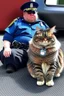 Placeholder: big fat cat arrested by police