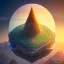 Placeholder: 100mm photo of isometric floating island in the sky, surreal pizza with pizza, intricate, high detail, behance, microworlds smooth, macro sharp focus, centered