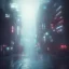 Placeholder: Tokyo, Night, Light Fog, Rain, Atmospheric, Future, 3D Blender, Neon Lights