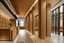 Placeholder: un area de toma de muestra con elementos de madera y un estilo arquitectonico minimalistico