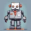 Placeholder: Blocky cartoon robot wearing a suit jacket art station character design