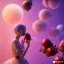 Placeholder: pixar style, volumetric pink sky environment and background, volumetric lighting, dramatic lighting, realistic painting of a beautiful housewife eating strawberry marmelade, smiling, detailed digital painting, extreme dense and fine, anime, ornate, colour-washed colors, elegant, small minutiae, tiny features, particulars, centered, smooth, sharp focus, renderman gofur render, 8k, uhd, detailed eyes, realistic shaded volumetric lighting, caustics, backlight