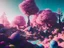 Placeholder: pink black crystal cosmic and galactic ambiance hill sky rocks sunny trees pools surreal, full of details, smooth, bright sunshine，soft light atmosphere, light effect，vaporwave colorful, concept art, smooth, extremely sharp detail, finely tuned detail, ultra high definition, 8 k, unreal engine 5, ultra sharp focus