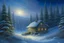 Placeholder: realistic winter landscape with elements of fractal painting, mighty firs, pines, everything is harmonious and beautiful, frost glitters in the air, super detail, clear quality, winter transparency of icy air, high resolution, microdetalization, Josephine Wall. Thomas Kinkade. Jacek Yerka