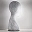 Placeholder: Jaume Plensa Silhouette II, circa 2010 Jaume Plensa is a Catalan artist represented by Galerie Lelong & Co. He is best known for his monumental outdoor sculptures of elongated young women's heads, often with an index finger raised to their lips in a gesture of silence. Rising as high as 45 feet, these works are constructed from materials such as resin and steel coated with marble dust. This meaningful etching conveys a similar message — an enduring truth that silence can often be an asset rather