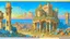 Placeholder: Destroyed City, medieval ruins, debris, stone, breched, brocken, Perspektiv from the sky, by Jean-Baptiste Monge, Ivan Bilibin, Albert Bierstadt, Reza Badrossama, watercolor, intricate details, fantasy, beautiful, oil on canvas, award winning, imperial colours, fantastic view, radient colours, very attractive, crisp quality