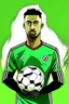 Placeholder: Andre Onana Footballer ,cartoon 2d