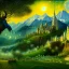 Placeholder: Epic Drawing of scenery of The LOTR estilo Van Gogh 4k