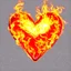 Placeholder: heart on fire