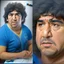 Placeholder: Create a highly realistic 3D scene. An detailed Realistic of Play Football Diego Maradona transforming her into a woman with the same specifications as the attached image. The method of transforming the painting in full detail. A comedic and funny touch. Ultra wide angle. Extremely realistic fine details. Highly realistic detailed display. Great full presentation and amazing drawing style. Transfer the full detailed drawing of the image at a wide and precise angle. Inspiri