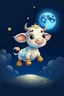 Placeholder: little magical baby cow who can jump over the moon