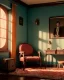 Placeholder: Room scene with sit woman, Wes Anderson style, realistic photo, concept art, smooth, unreal engine 5, god lights, ray tracing, RTX, lumen lighting, ultra detail, volumetric lighting, 3d.