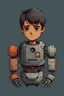 Placeholder: half boy half robot