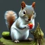 Placeholder: cute squirrel “wearing avatar make up” Pandora