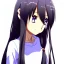 Placeholder: Anime girl blushing and looking right and facing slightly down