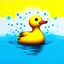 Placeholder: abstract artwork starring a rubber duck