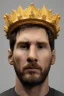 Placeholder: Realistic image, lionel Messi sculpture made in marble with gold veins, gold laurel leaves crown, gold ornaments, Renaissance style, sun rays background, waist up portrait, epic, celestial, cinematic lighting, God lights, 4k resolution, smooth details, soft lighting, unreal engine 5, art station, substance 3d.